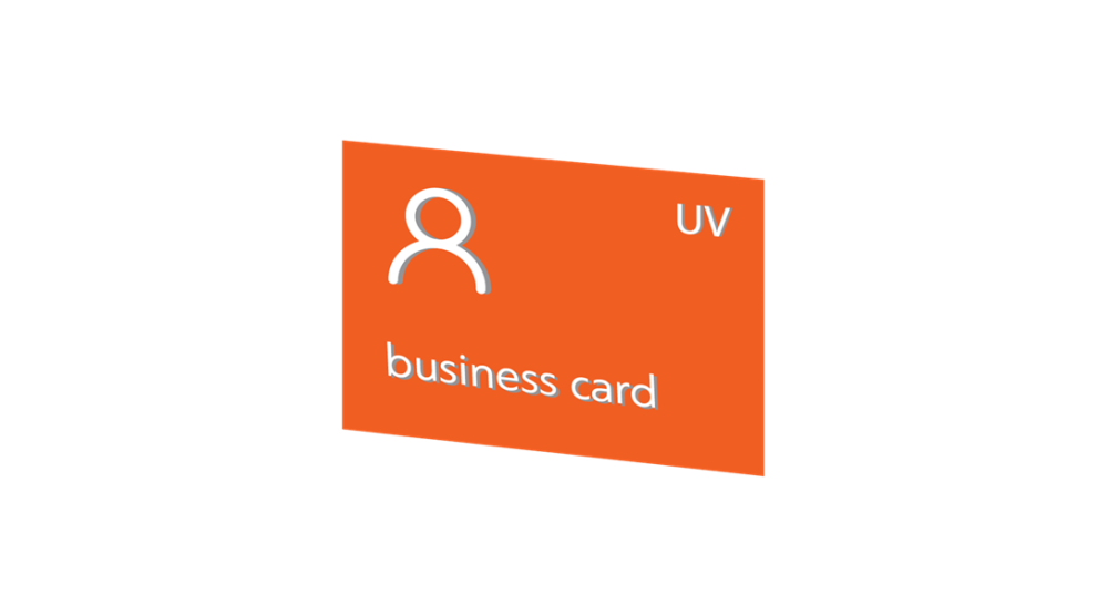 Επαγγελματική Κάρτα με UV